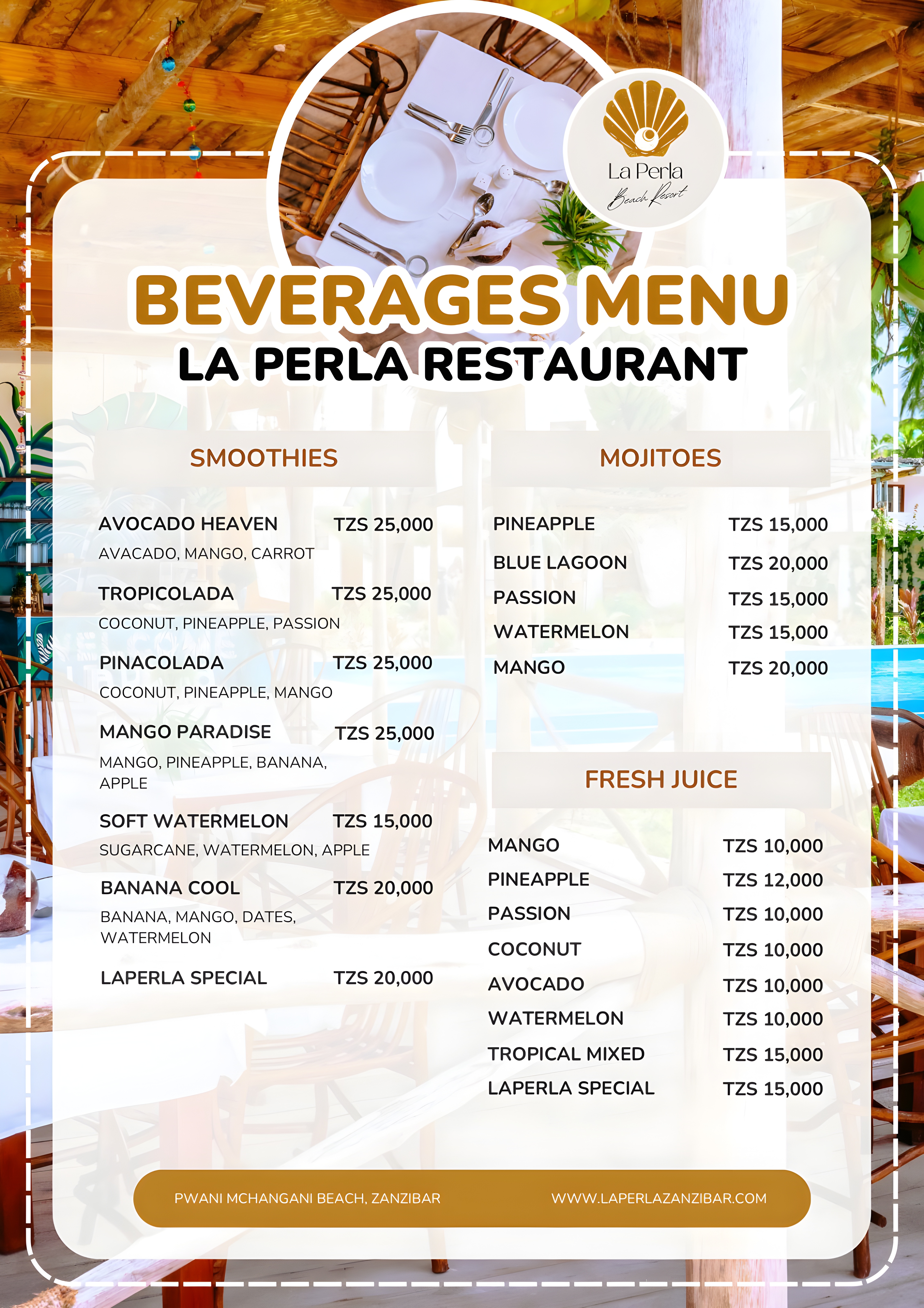 Menu page 8